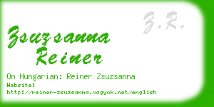 zsuzsanna reiner business card